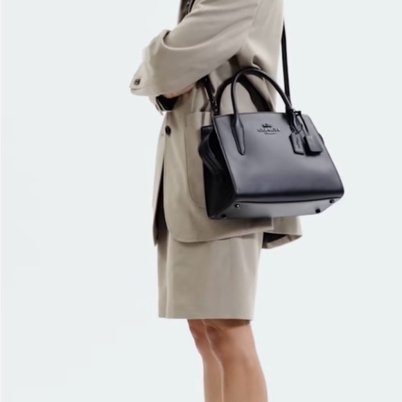 Coach LARGE Andrea Carryall NWOT Black Satchel (LAST 1) - Picture 11 of 13